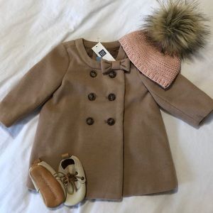 Baby gap baby girl pea coat NWT